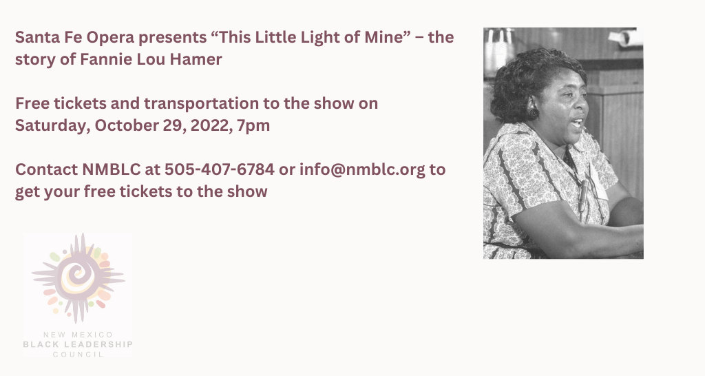 Santa Fe Opera Presents “This Little Light of Mine” – Free Tickets and Transportation