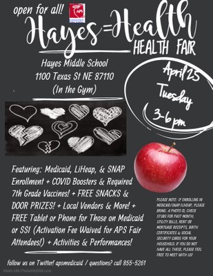 “Hayes = Health” APS Medicaid & Hayes MS Health Fair
