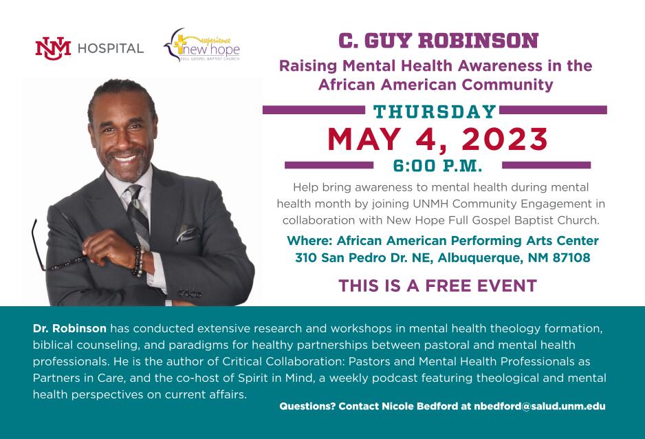Raising Mental Health Awareness in the African American Community with C. Guy Robinson