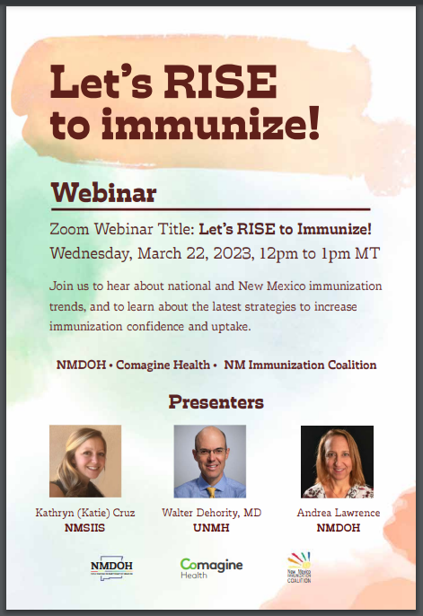 Let’s RISE to Immunize webinar
