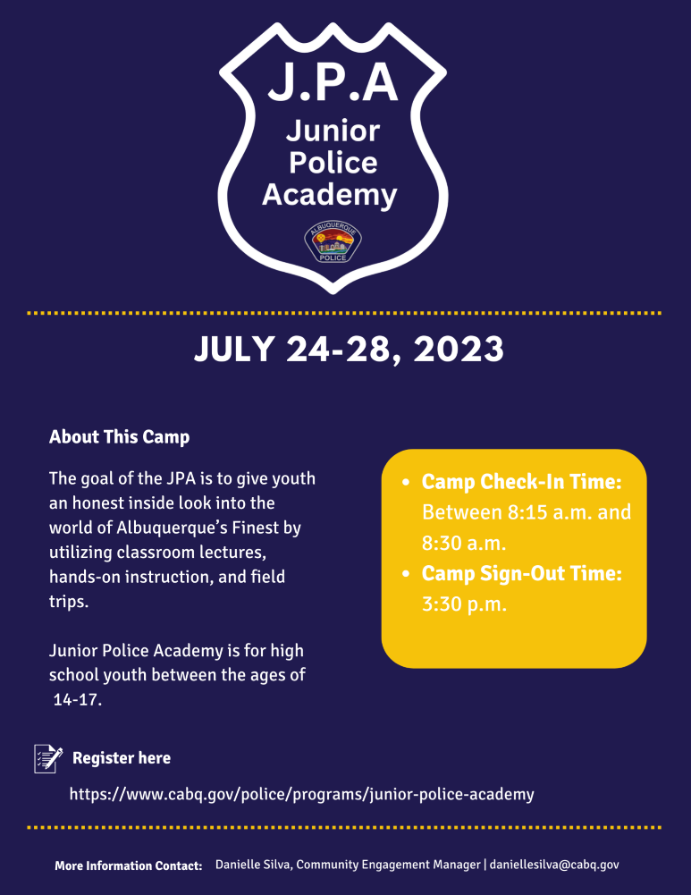 CABQ Junior Police Academy