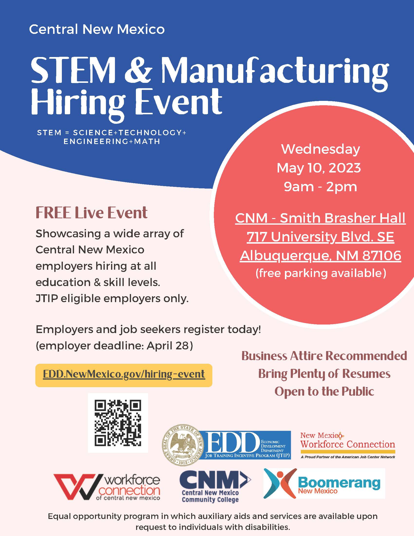 STEM & Manufacturing Hiring Event