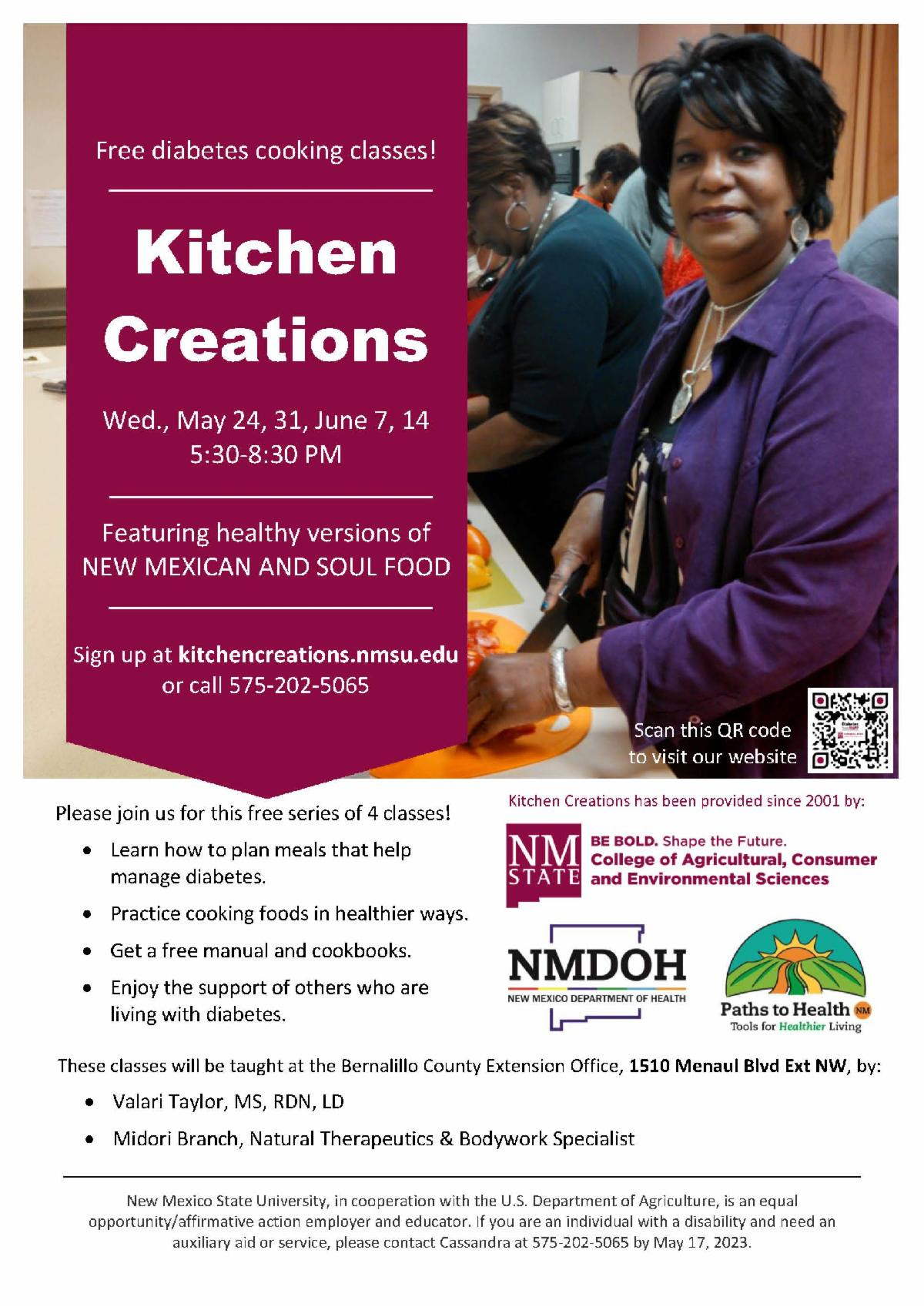 Kitchen Creations Diabetes Education series