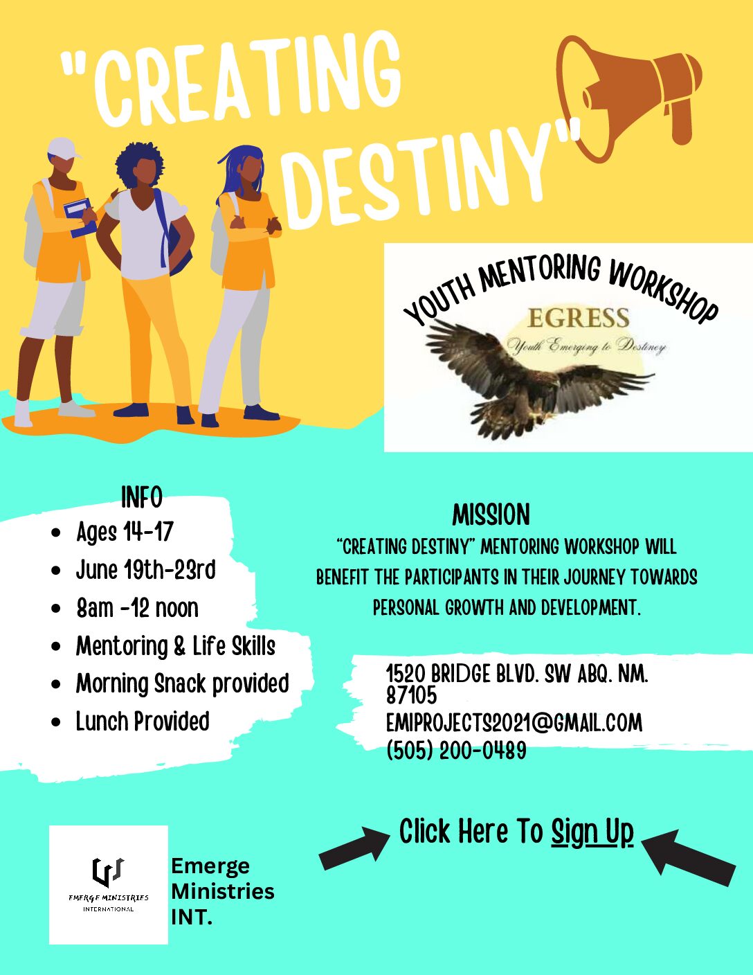 “Creating Destiny” Youth Mentoring Workshop
