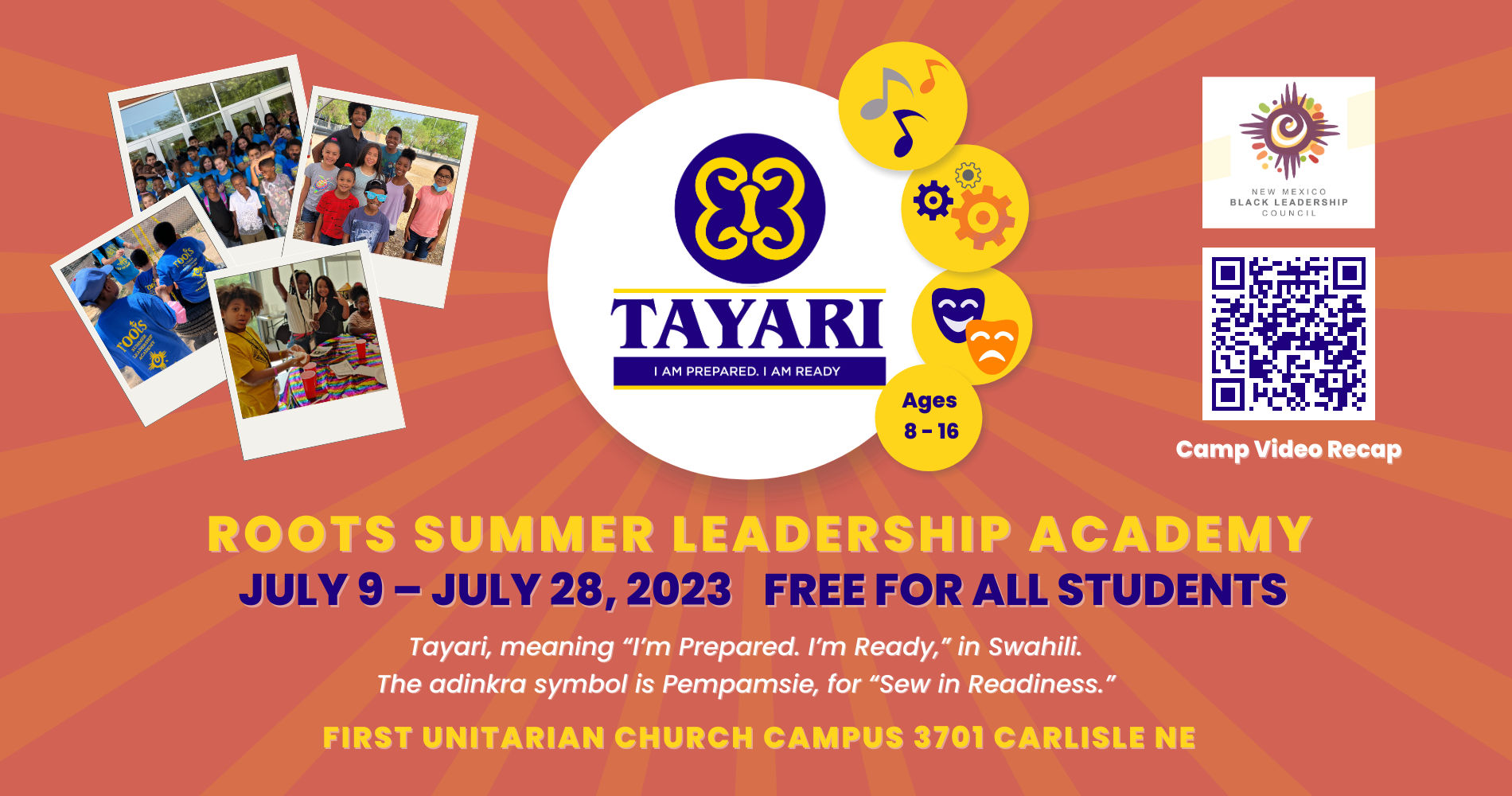 Sign Up for the Free 2023 Roots Summer Leadership Academy Youth Camp