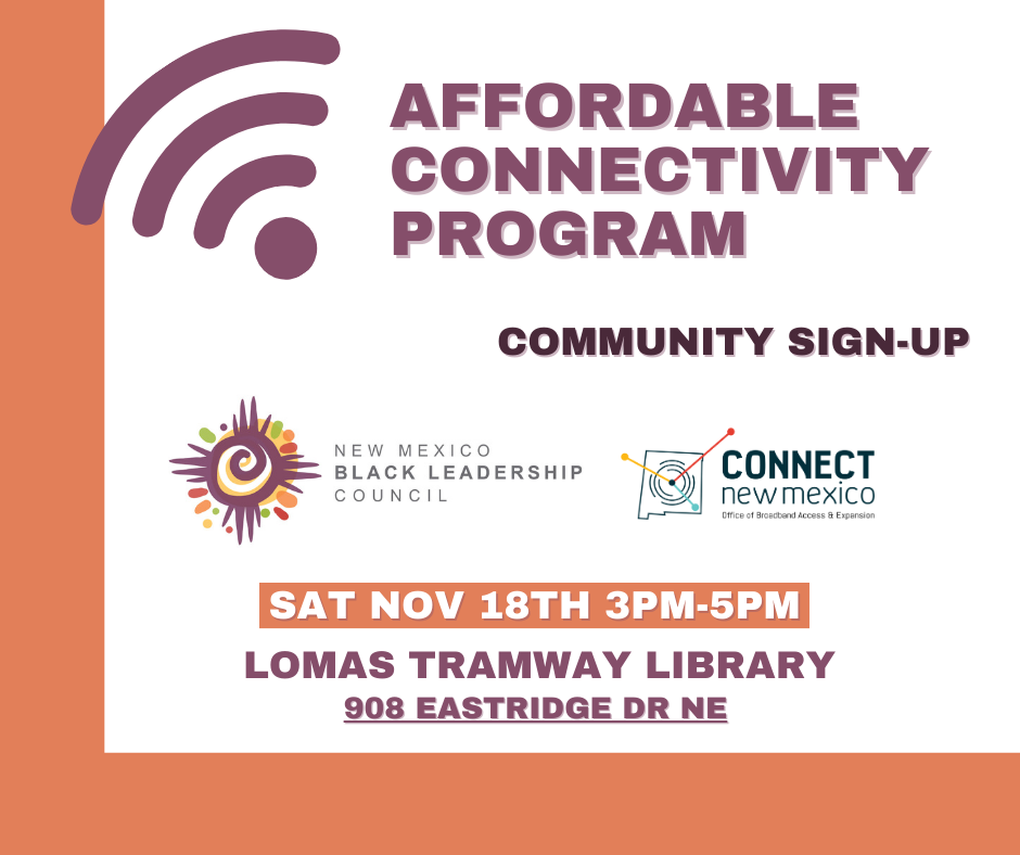 Affordable Connectivity Program Sign-Up with NMBLC: Lomas Tramway Library