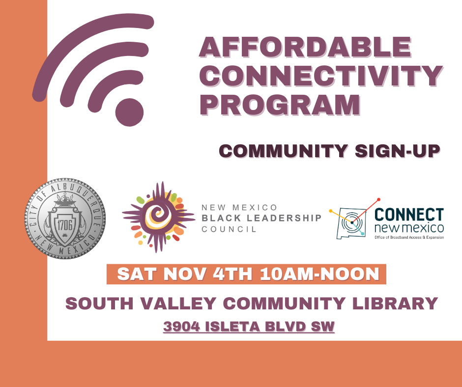 Affordable Connectivity Program Sign-Up with NMBLC: South Valley Library