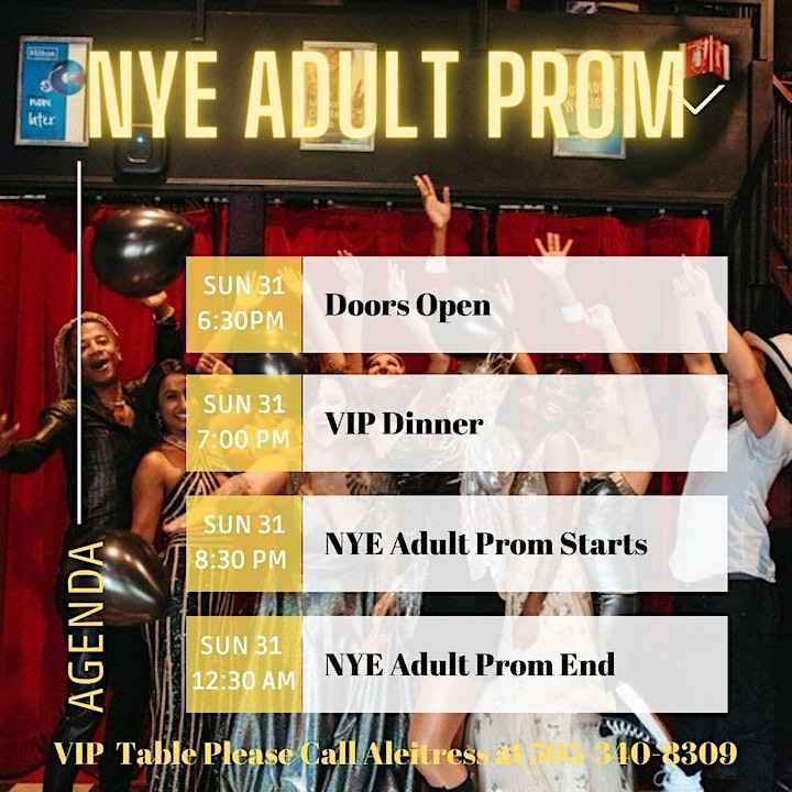 NYE Adult Prom with Aleitress