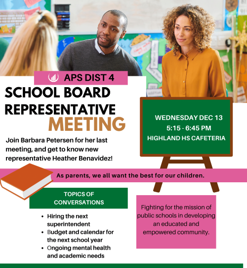 District 4 School Board Rep Meeting