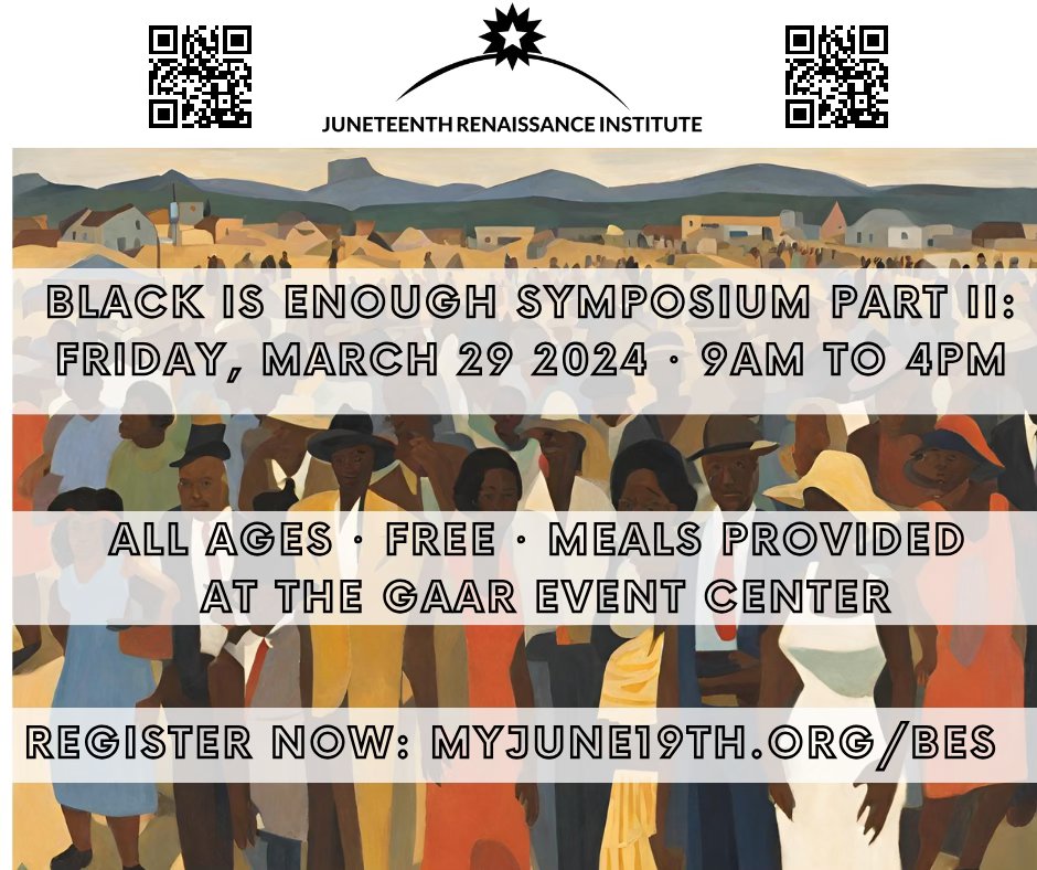 Black Is Enough Symposium Pt. II (FREE all-ages event!)