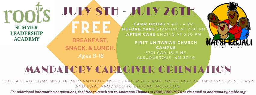 Roots Summer Camp Registration Deadline