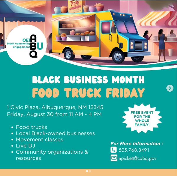 Black Business Month Food Truck Friday