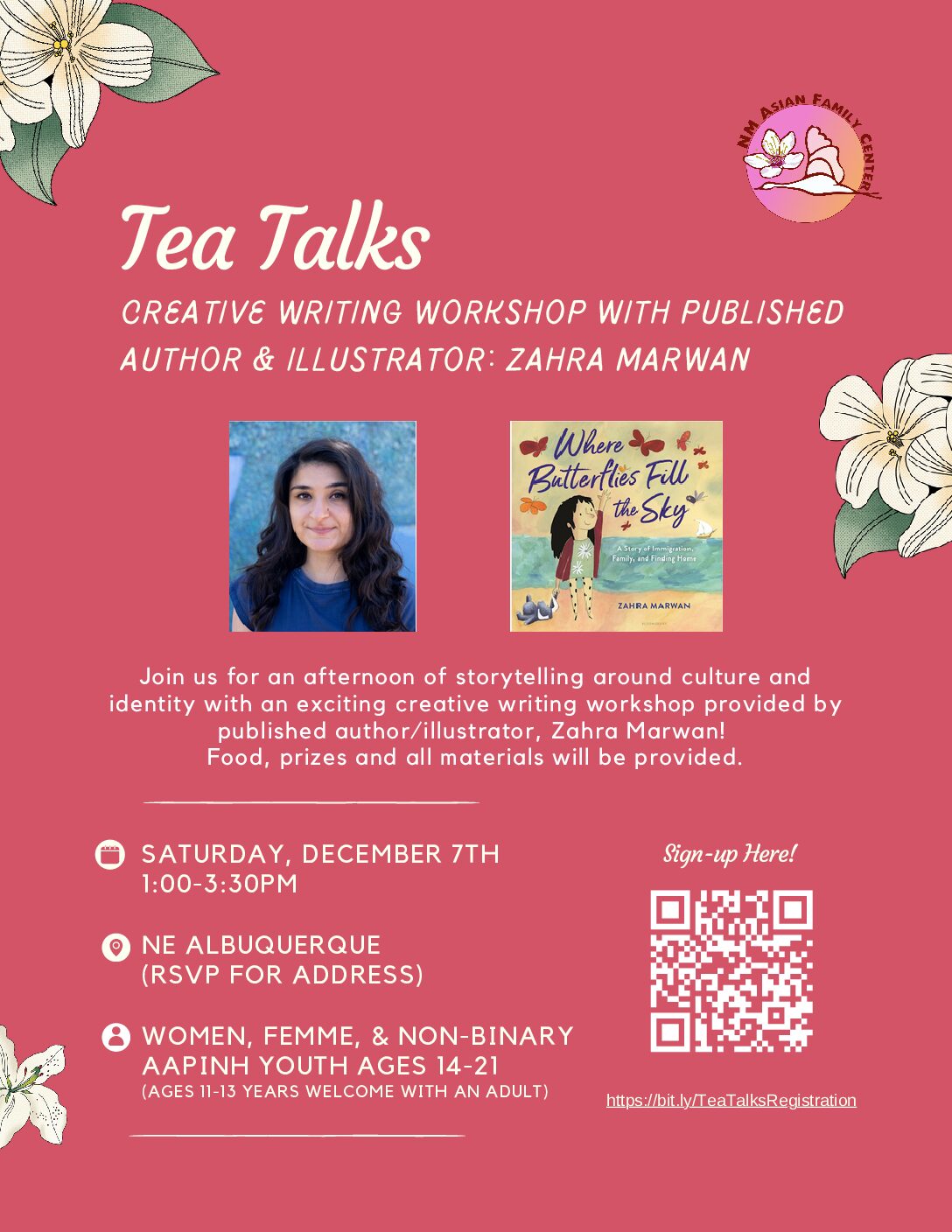 NMAFC Tea Talk and Writing Workshop