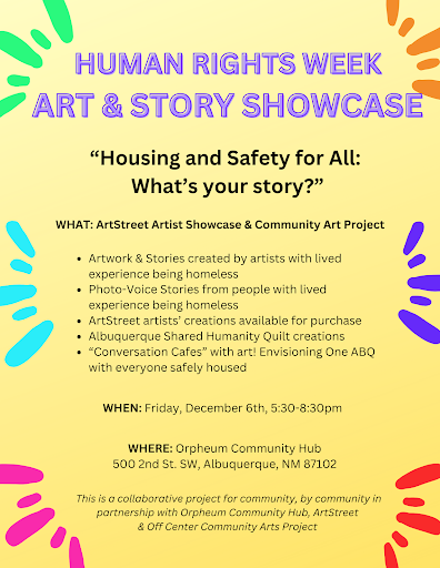 Human Rights Week Art & Story Showcase
