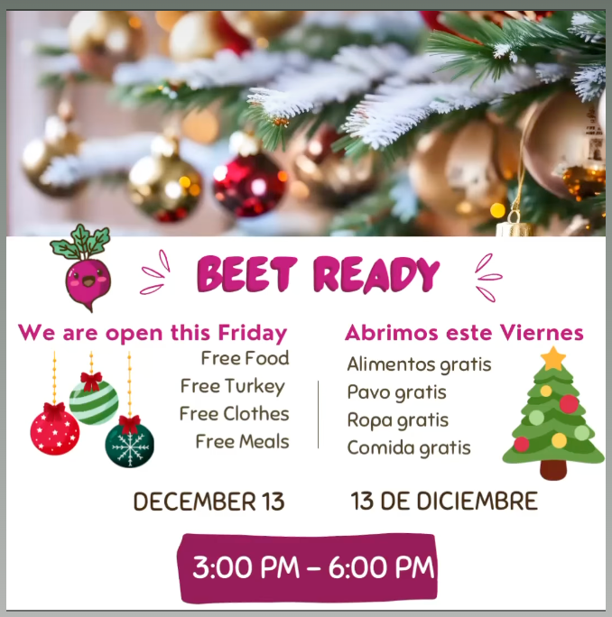 Holiday Meal at Whittier Food Hub