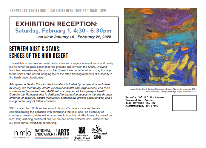 Between Dust & Stars: Harwood ArtStreet Show Reception