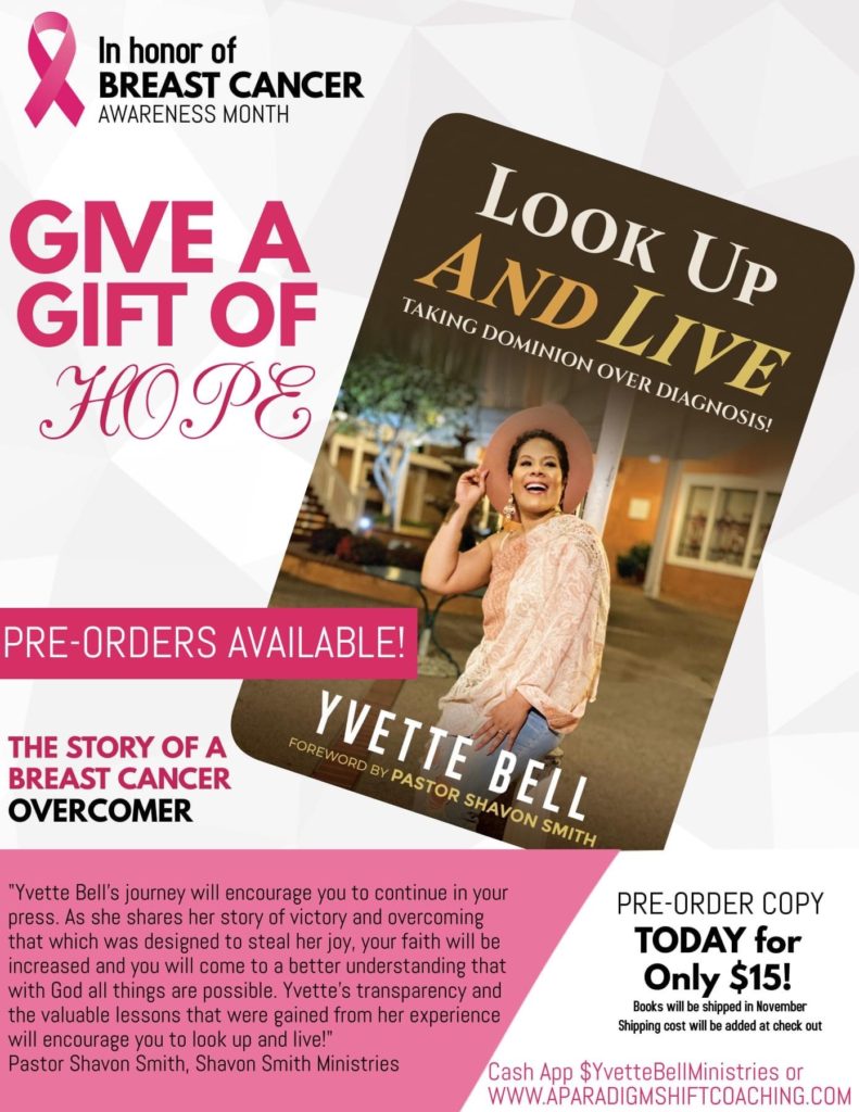 Look Up and Live Taking Dominion Over Diagnosis Book Pre Order Promo