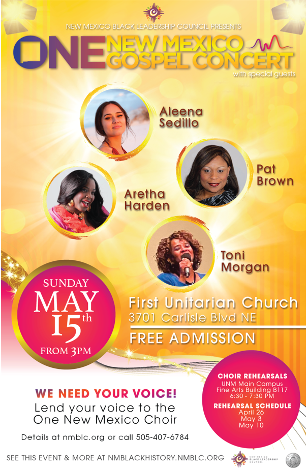One New Mexico Gospel Concert Flyer