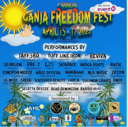 Ganja Freedom Fest Flyer