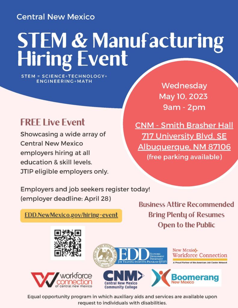 STEM & Manufacturing Hiring Event