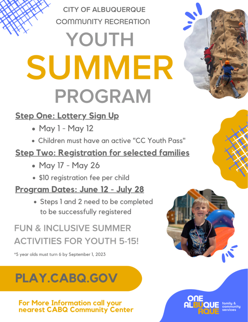 City Summer Youth Program lottery signup