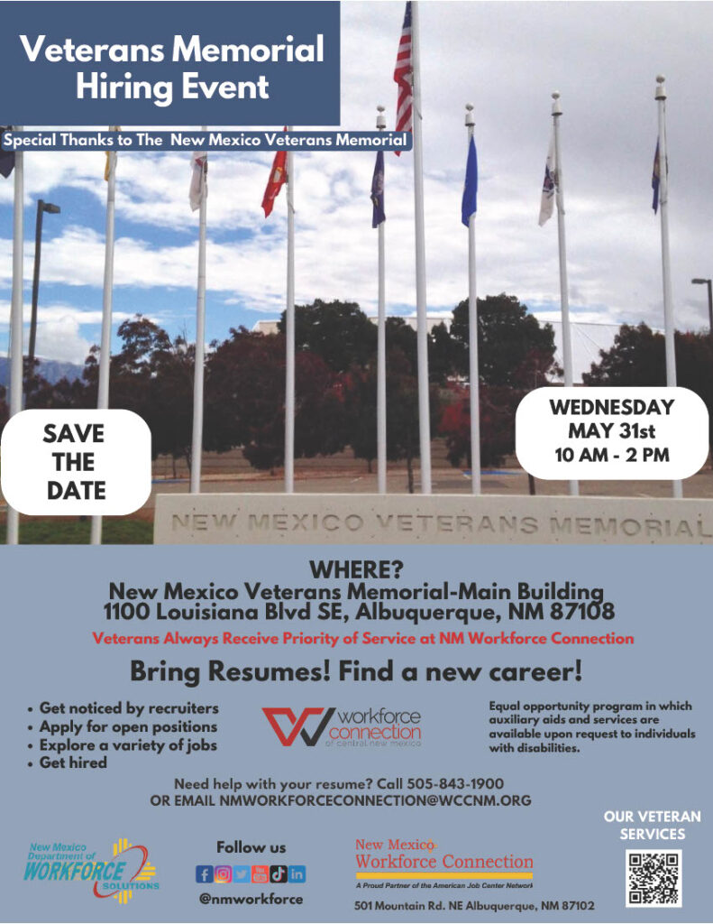 Veterans Memorial Hiring Event