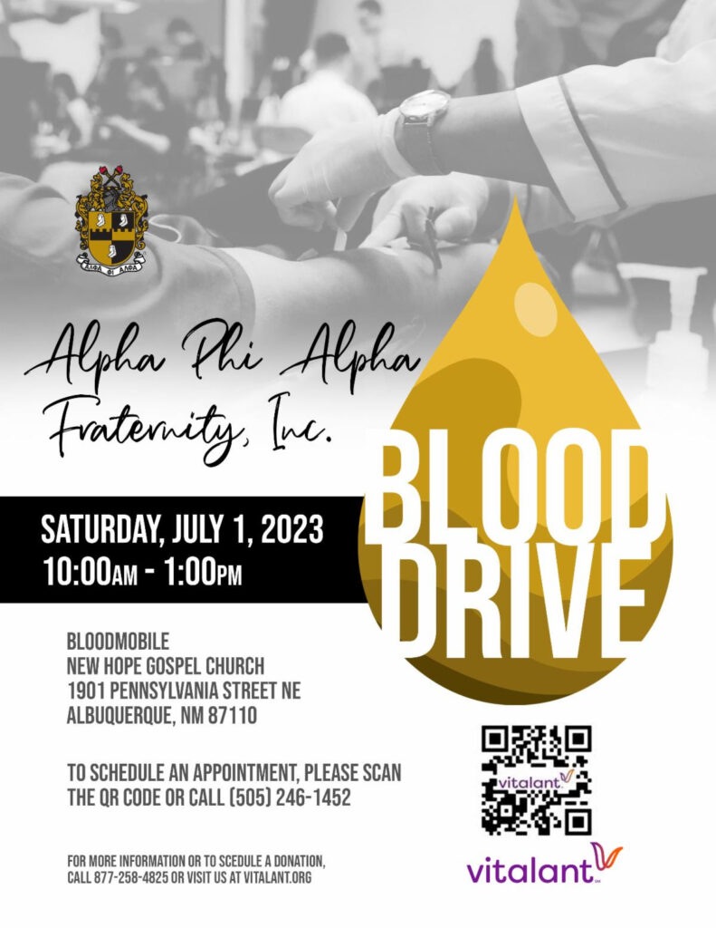Alpha Phi Alpha Blood Drive