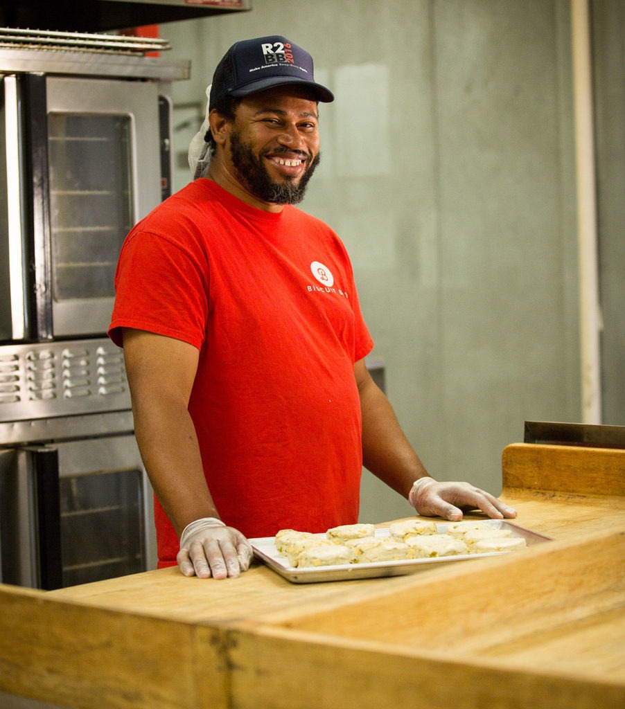Deonte Halsey, owner of Biscuit Boy