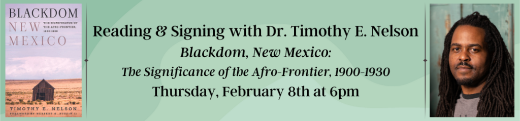 Blackdom, New Mexico Reading and Signing