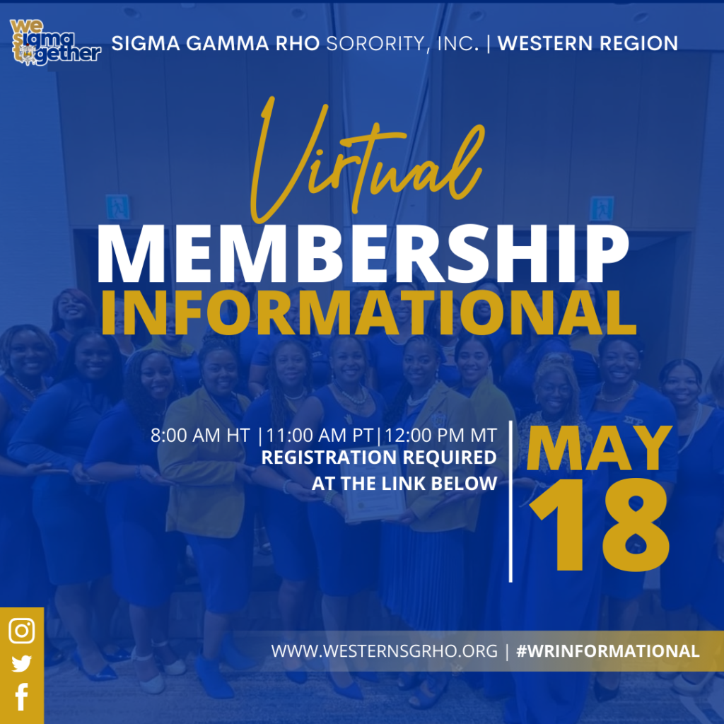 Sigma Gamma Rho Sorority Virtual Informational