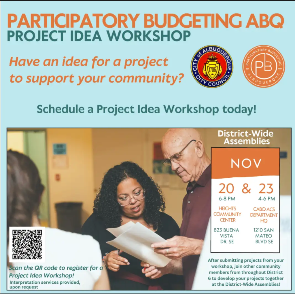 District 6 Participatory Budgeting Ideas Workshop