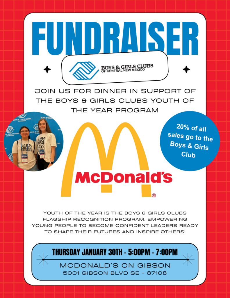 Boys & Girls Club McDonald’s Fundraiser