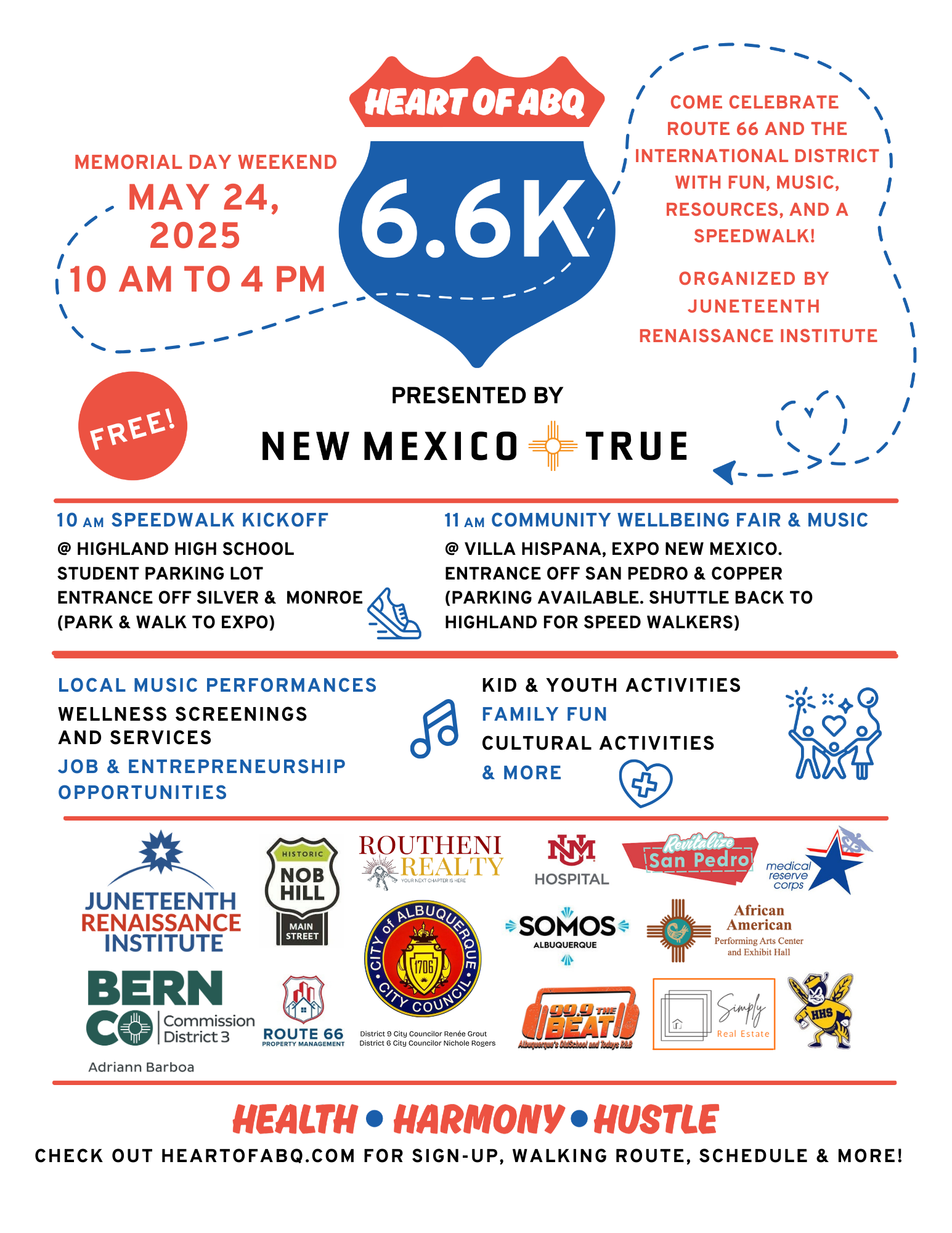 Heart of ABQ 6.6K Speedwalk and Celebration