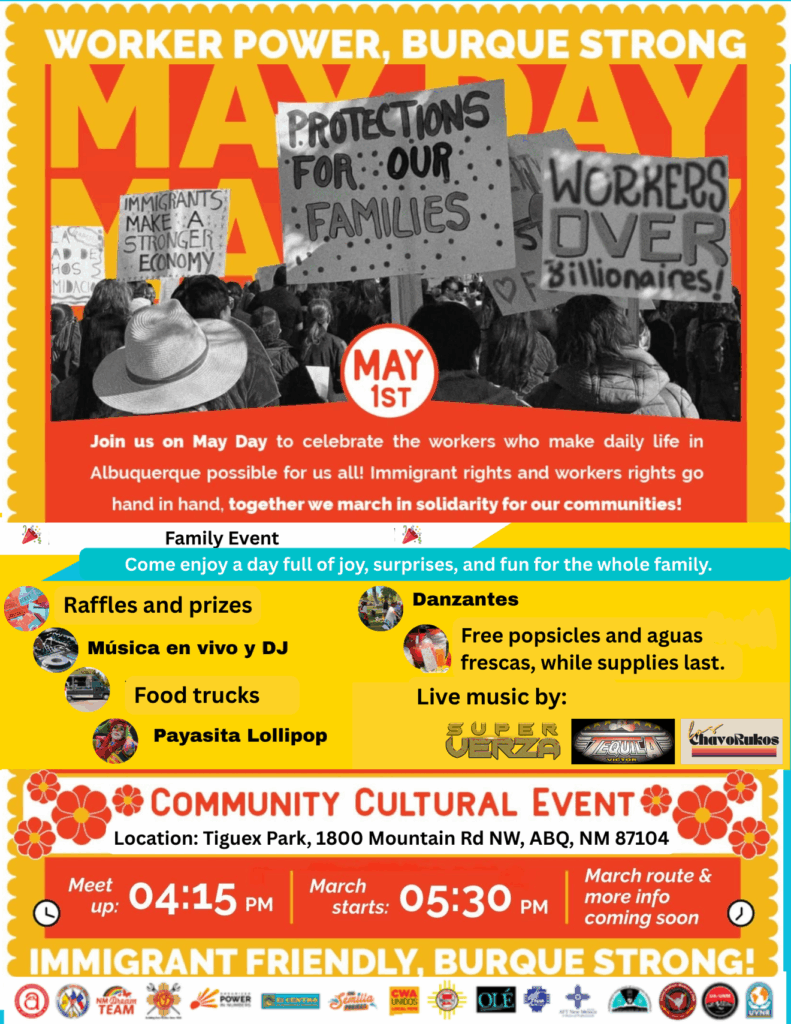 May Day Worker’s Rights March and Celebration