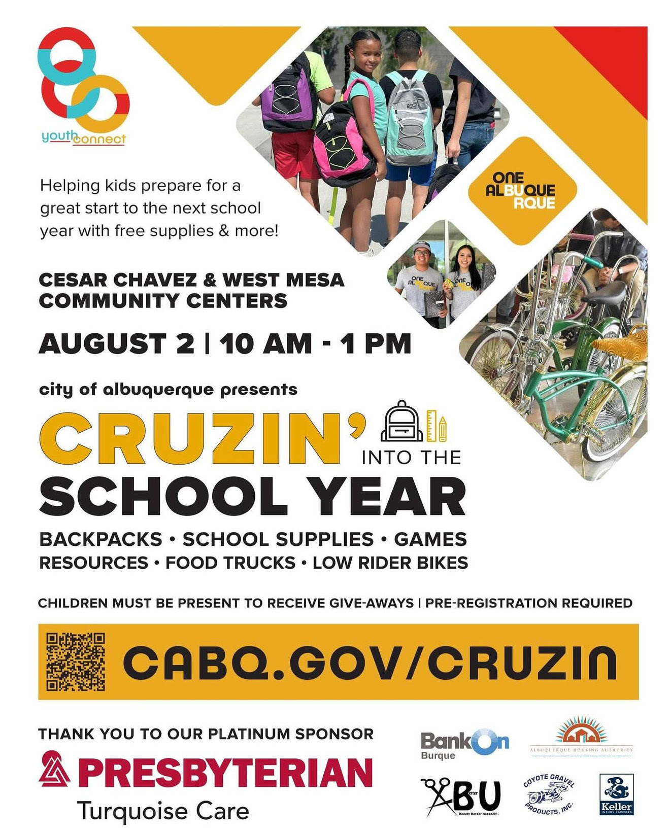 Free Backpacks & School Supplies