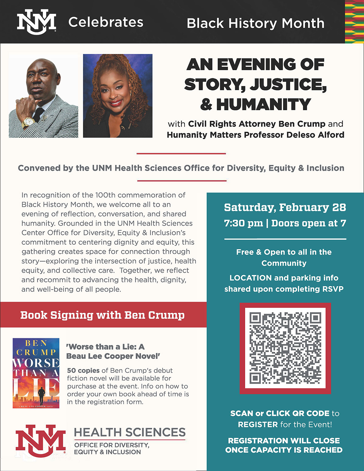 An Evening of Story, Justice, & Humanity