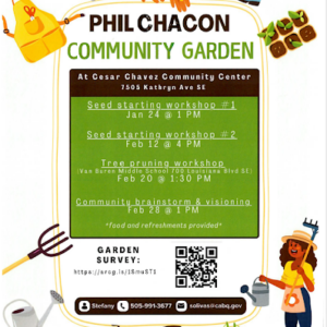Community Gardening Workshop @ Phil Chacon