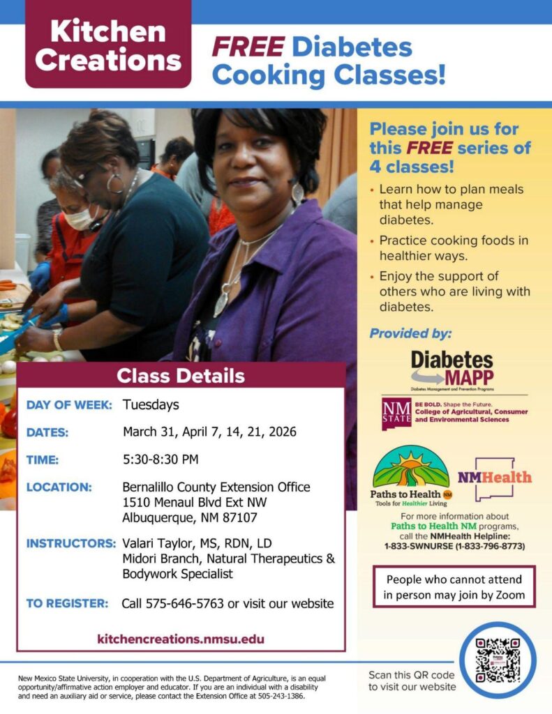 Kitchen Creations FREE Diabetes Cooking Classes