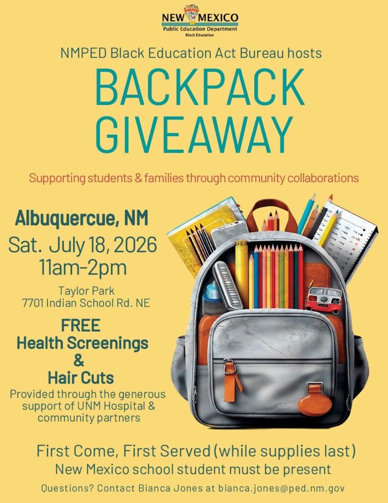 NMPED Backpack Giveaway