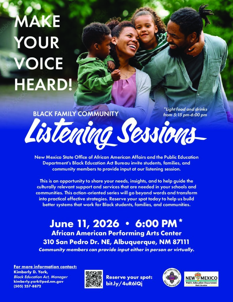 Black Family Community Listening Session Black Family Community Listening Session