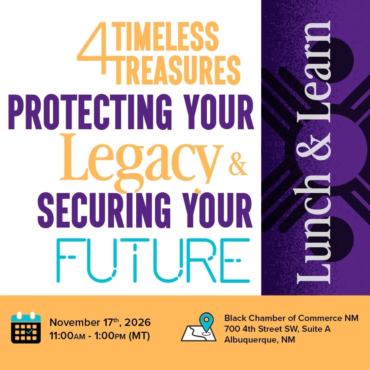 NM Black Chamber of Commerce: Timeless Treasures Lunch & Learn